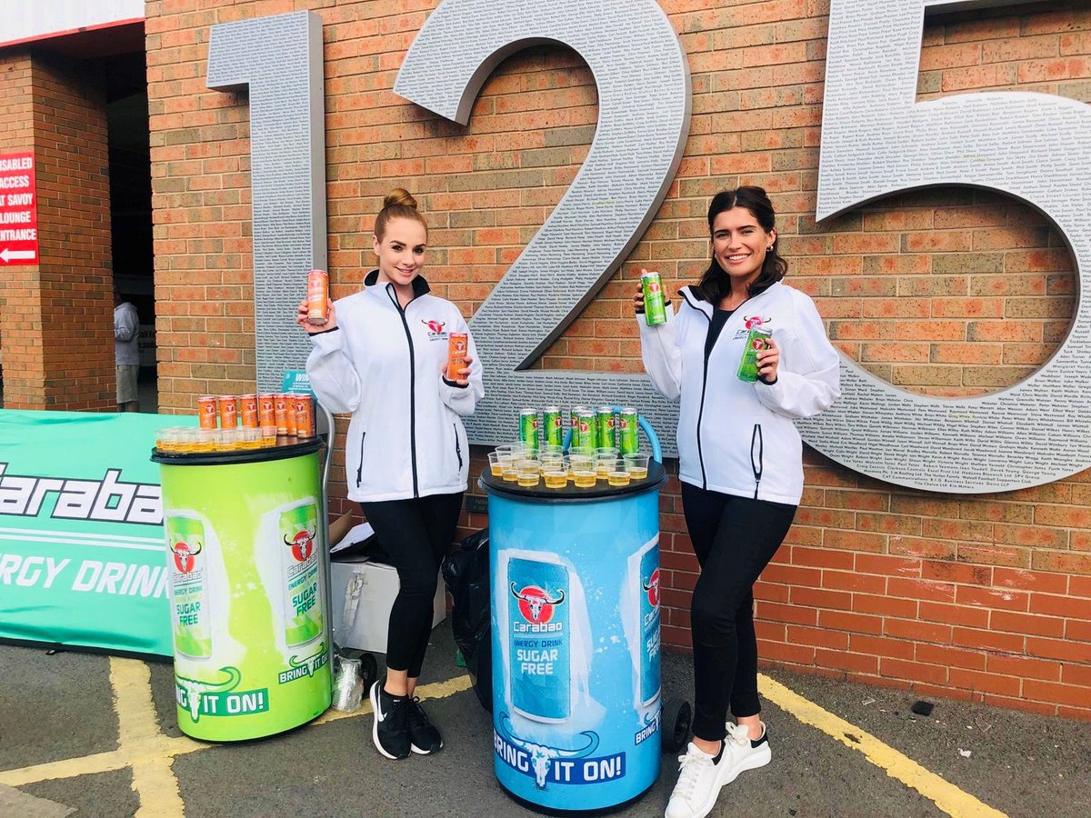 PromoHouseStaff's tweet photo. Our fab #sampling team were at @WFCOfficial last night sampling @CarabaoUK! Great work team! #Staffing #Promotionalstaff #Eventprofs #Experiential https://t.co/FKAP8SUYBi