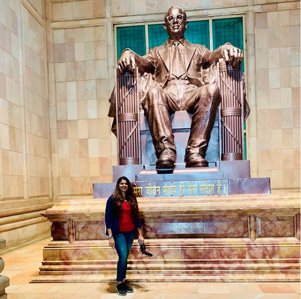 FootlooseTribe's tweet photo. “Mera Jeevan Sangrash Hi Mera Sandesh Hai” 
Dr Ambedkar Park #Lucknow is a place dedicated to working of #socialworkers who worked hard to bring social change!
#FootlooseTribe #stylewhack #shweetista #Girlwhotravels #AmbedkarPark #traveldiary #travelblogger #traveldiaries https://t.co/U4cpFU4aBv