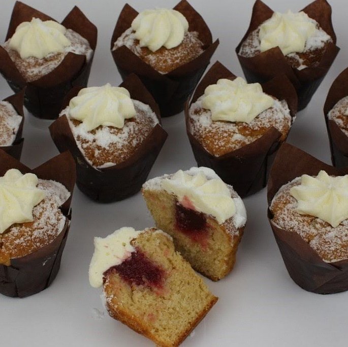 AuldstheBakers's tweet photo. Victoria Muffins 😍 in our shops now from today #bakingfromtheheart #aulds #muffinlove https://t.co/kS8f7jZaGg