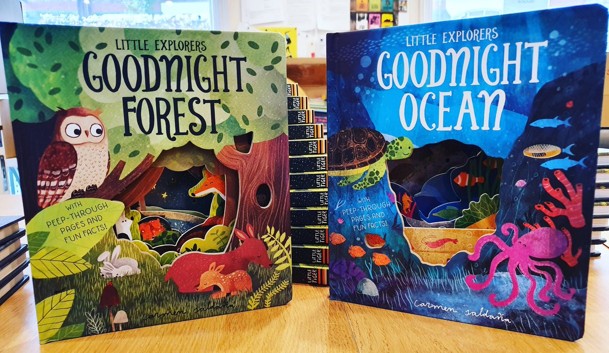 LittleTigerUK's tweet photo. BRAND NEW BABY NON-FICTION FRESH OUT OF THE BOX! Check out these cut-throughs! #CarmenSaldaña magic. Published 03/10. Review copies out soon... RT with #GoodnightForest or #GoodnightOcean to tell us your favourite! https://t.co/w0a0DEmsOh