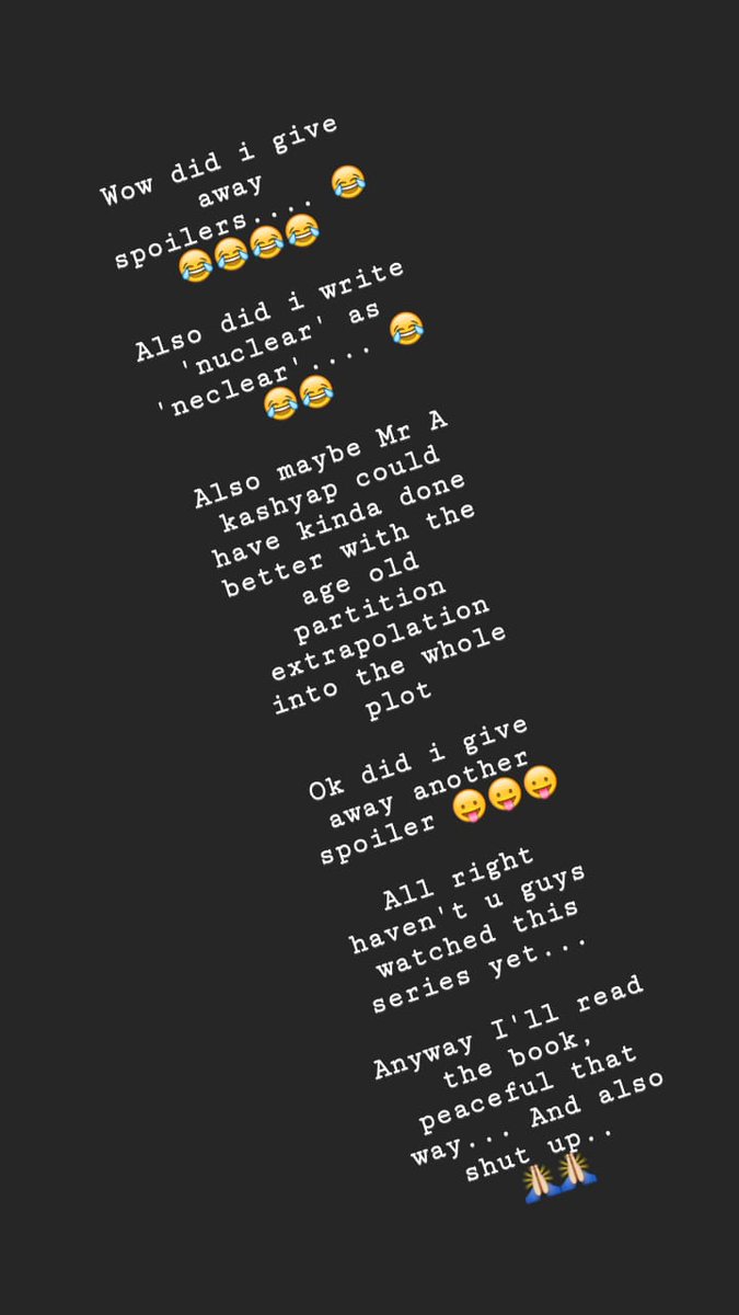 DrShivangi_Bora's tweet photo. #SacredGamesS2 #spoileralerts #stupidtalks https://t.co/2Ssgnujfph