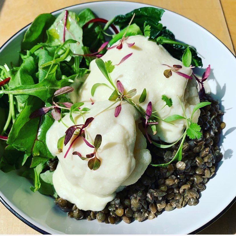 TileyardLondon's tweet photo. Todayโs veggie special at @vinylcafeldn : ricotta cauliflower cheese with lentils & cavolo nero ๐ฝ
#BeHere #TileyardLondon #VinylCafe https://t.co/qJosz5zYQr