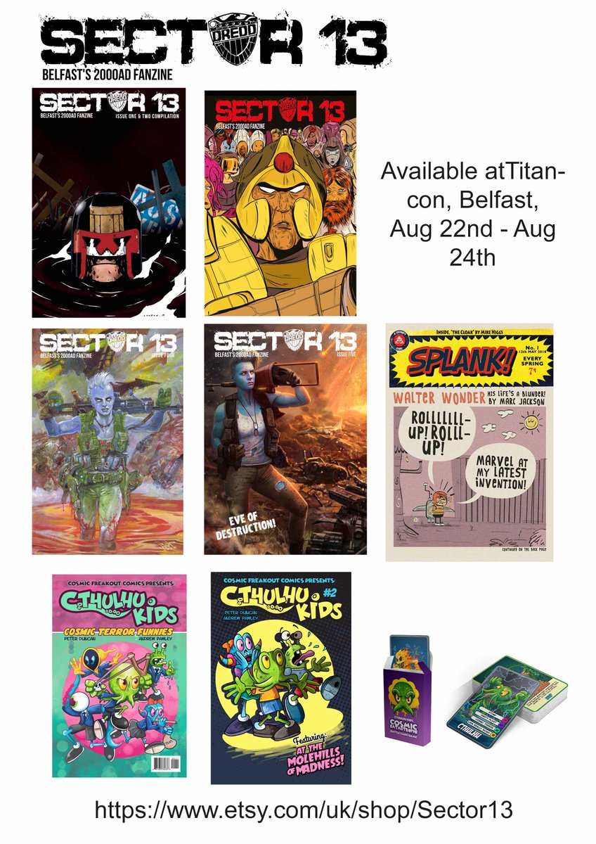 SplankComic's tweet photo. Off to #Titancon2019 in the Belfast Hilton tomorrow, come along and say hello! https://t.co/keE5LJkOz8