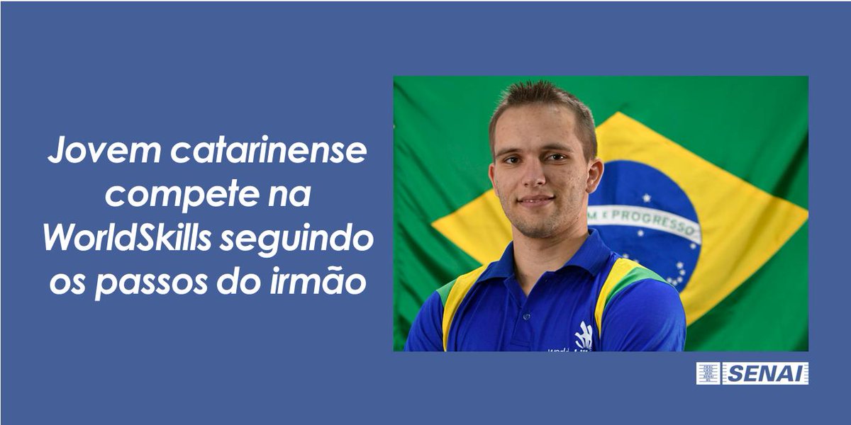 FIESC's tweet photo. Allan Scholze, do SENAI/SC, participa da #WorldSkills na categoria de fresagem em CNC, tecnologia fundamental na indústria metal mecânica. Mundial de profissões ocorre em Kazan, na Rússia, a partir do dia 22. 👉 Saiba mais https://t.co/gbkncgBRqM #senaisc https://t.co/4oQq5eSZu5