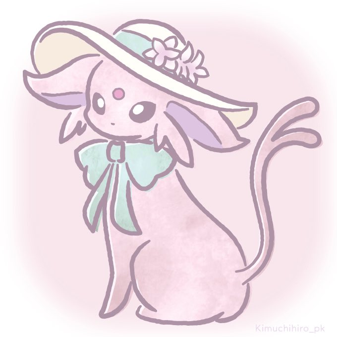 きむちひろ 麦わらブイズ エーフィの日おめでとう エーフィの日 1日1ポケモン ポケモンイラスト