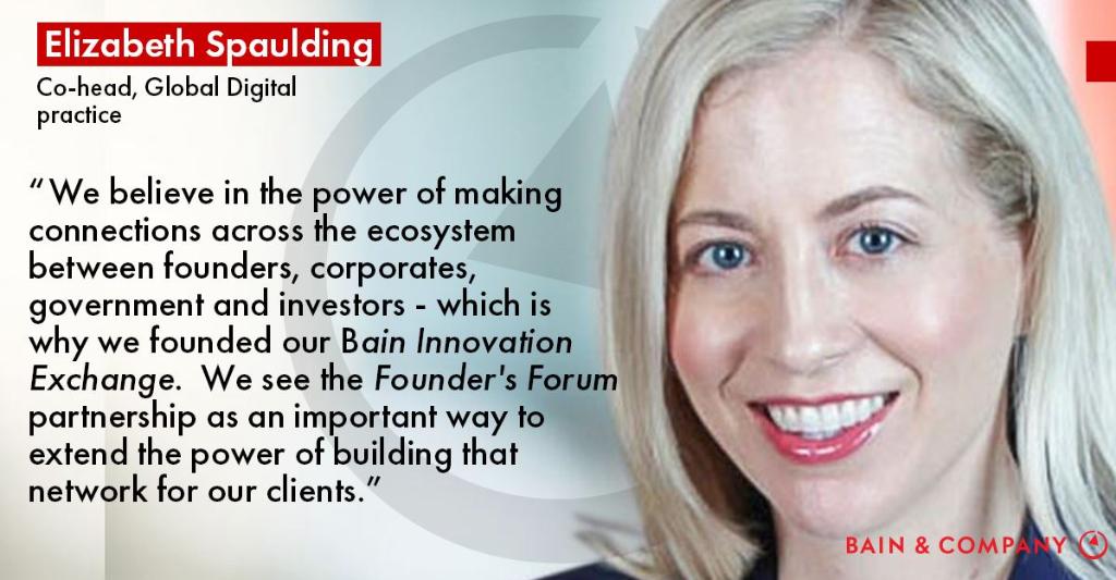 BainandCompany's tweet photo. Our partnership with the @Founders_Forum brings together Bain’s #digital experts and the Forum’s diverse network to discuss the most prevalent issues unfolding across business and society: https://t.co/KYx7ToNBBB #TopicoftheWeek #BainWomenWednesdays https://t.co/Oc42HtULVI