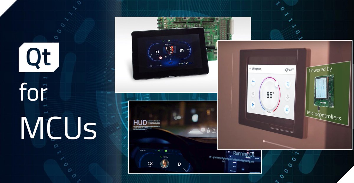 Today, we are thrilled to introduce the all-new ‘Qt for MCUs.’ Enhance GUIs on #microcontrollers with this game-changing graphics toolkit, and empower cross-platform #development to create massive user experiences on minuscule devices. 
MORE INFO: hubs.ly/H0kmQkG0
#QtDev