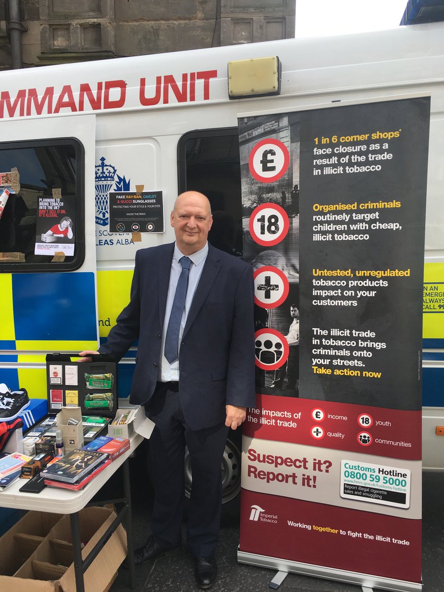 SCOTTISHAITG's tweet photo. Today members of the SAITG are at the Edinburgh fringe raising awareness of the links between counterfeit products and Serious Organised Crime. Why not drop by https://t.co/4t1MX3BFeh