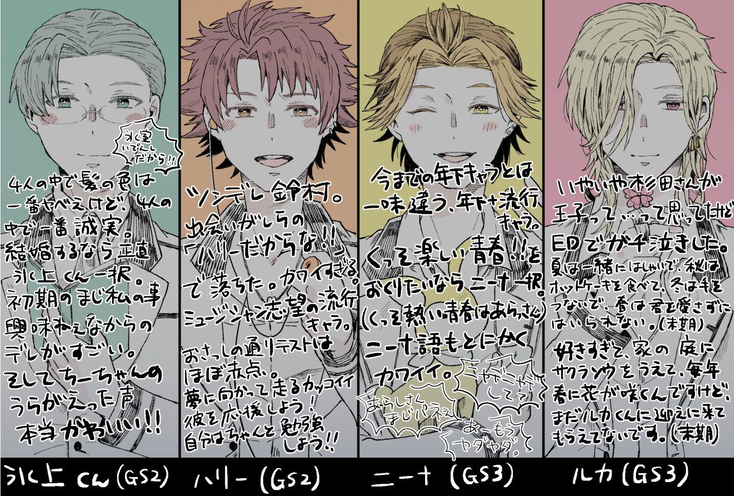 かはづ気良 新刊通販中 ときメモgsを貸すのだが ご友人に私の推しが可愛いんだぞと言いたいために描いた布教イラスト 1は既にプレイ済な方なので2と3から氷上君 ハリー ニーナ ルカ 1もまどかちゃん推しなんで 流行に弱い T Co Ob1deq3z49