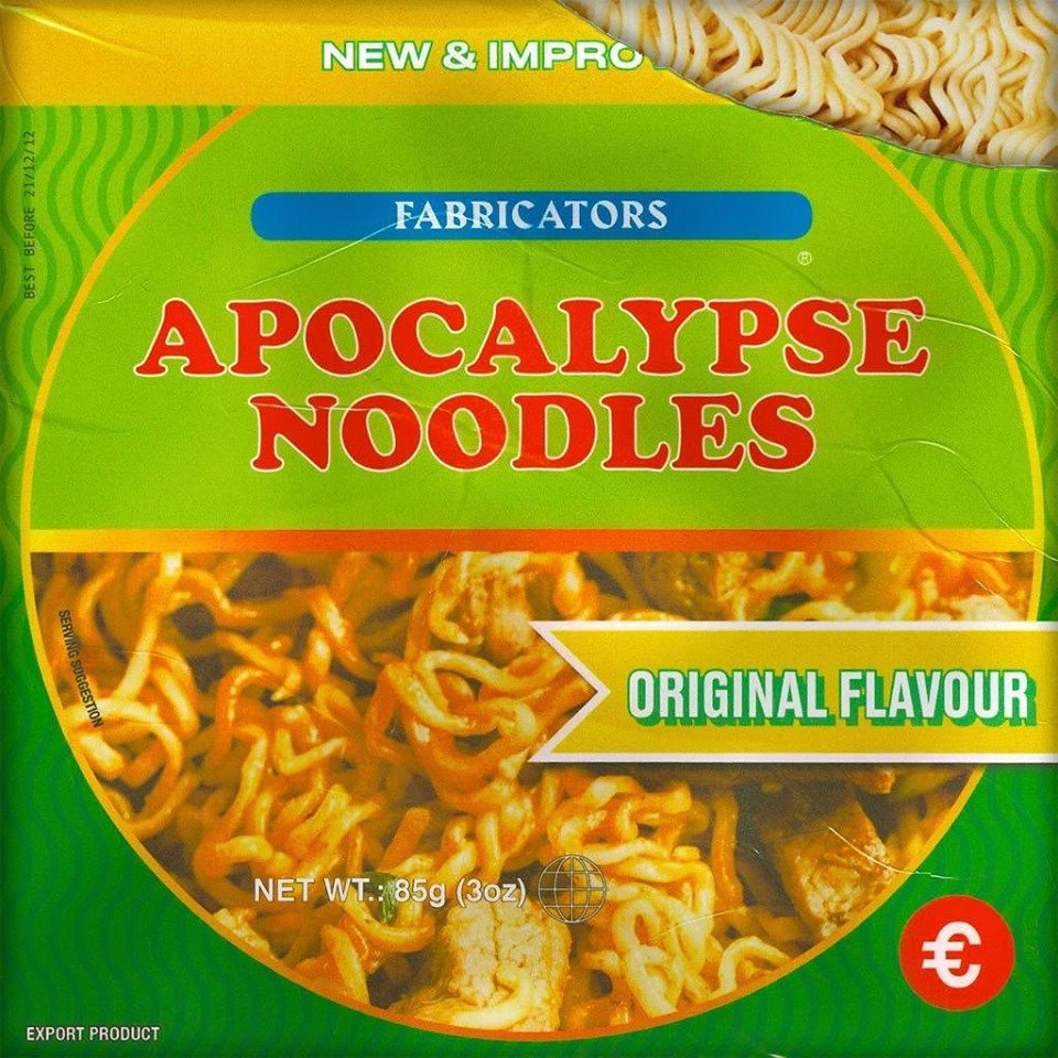 We are releasing our Apocalypse Noodles EP on Friday 18th October, with a launch party on the same day at Off The Cuff in Herne Hill. This is all you will need once our world falls apart around us. Make sure you remember it. We will remind you.