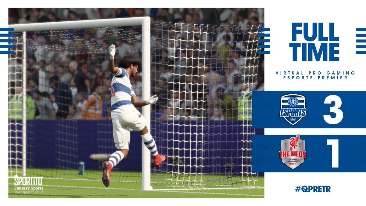 🏆| <a href="/VPGPremier/">VPG Esports Premier</a> 
🆚| <a href="/Esports_TheReds/">THE REDS ESPORTS</a> 
✅| 3-1

👤| Player Stats
⚽️⚽️ <a href="/ConorKershaw/">MeConkers</a>  
⚽️ <a href="/Pridmxre/">Prid🇬🇧</a>
🅰️🅰️ <a href="/Jazzake9/">J</a> 
🅰️ <a href="/Crook961/">Crook</a> 
⭐️ <a href="/ConorKershaw/">MeConkers</a> 

➖<a href="/SportitoDFS/">Sportito</a> 
💻 sportito.co.uk

#QPR #QPRETR 🔵⚪️