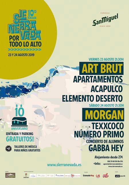 IndeGranada's tweet photo. La estación de @websierranevada se prepara para vivir un fin de semana musical de altura en el X aniversario del Festival por Todo lo Alto, con @morgan_musica, @Art_Brut_, @aptos_acapulco, @texxcoco, #ElementoDeserto, #NumeroPrimo y @gabbaheyescuela 
  https://t.co/0bDXoFVeP9 https://t.co/98hM232zHE