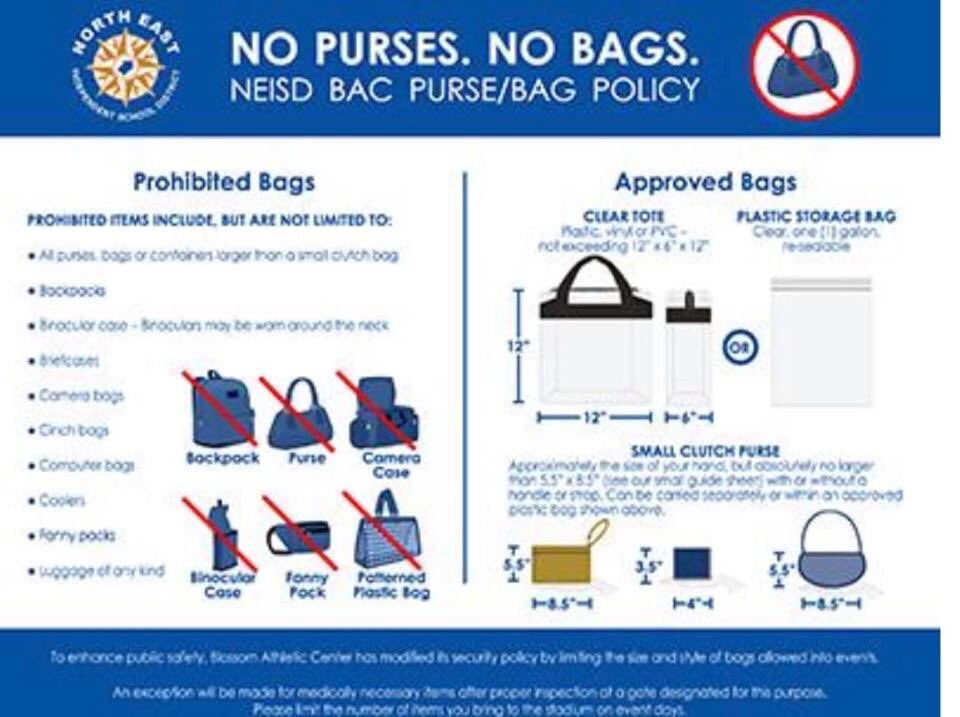 Ballpark At Arlington Bag Policy