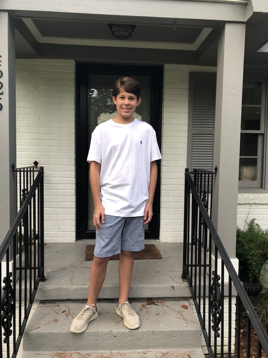First day of high school, have a great year Ian!!