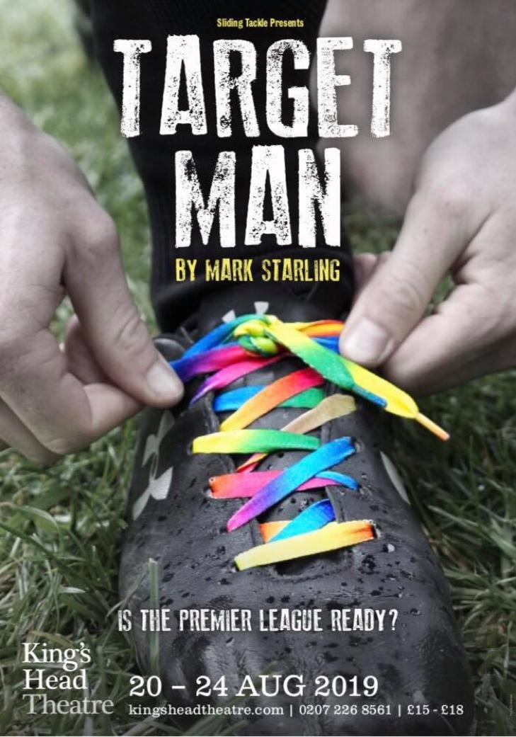 wearekilter's tweet photo. The debut production from @SlidingTackleCo, #TargetMan is at @KingsHeadThtr til 24 Aug. Winner of the Mercury/Weinberger Future Voice Award 2018, this forthright & funny play explores homophobia in football & examines what it means to have secrets & to expose them #queerseasonkht https://t.co/DYvbyRiI75