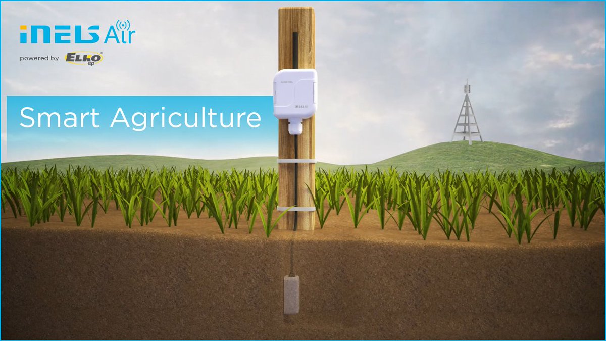 elko_ep's tweet photo. See how IoT can help farmers. This is an example of iNELS Air - universal unit Air-IM-100 with a soil moisture sensor. Video &amp; more info -> https://t.co/k2jHS4apfB 
#elkoep #iNELS #smartagriculture #IoT #smartsolutions https://t.co/B9IB2mncGI