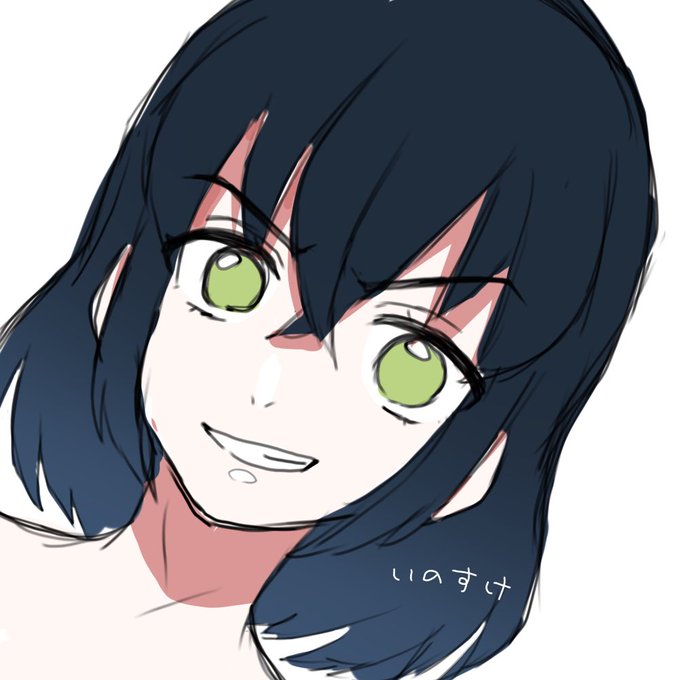 ハムスケ@skeb募集中！さんがTwitterに投稿した嘴平伊之助(鬼滅の刃)のイラスト。
