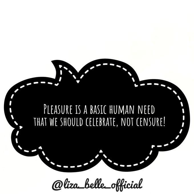Pleasure is a basic human need that we should celebrate not censure. https://t.co/6luL34Cvcz