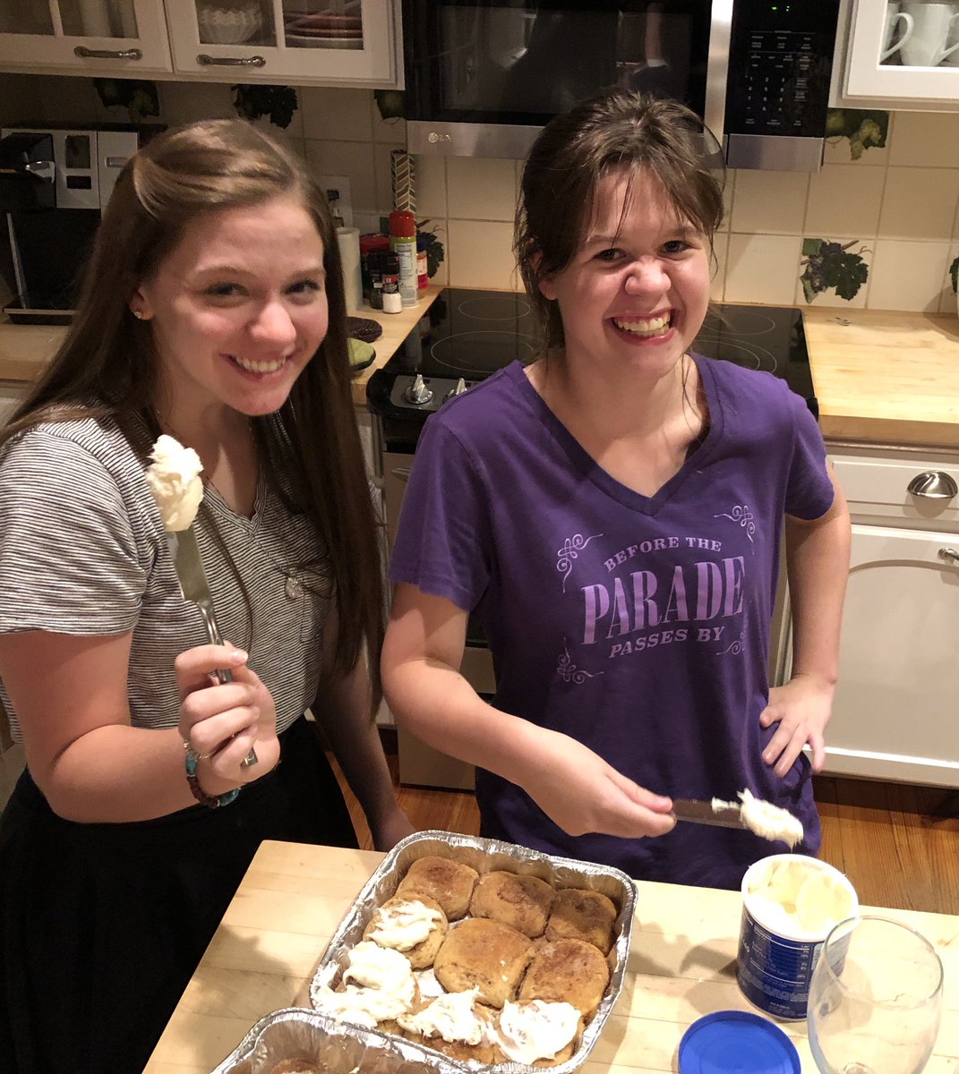 Making Cinnamon buns from “scratch” this summer with Elizabeth and Serena. It brought back a lot of memories of being a Baker at Publix for 15 years. #SureWhyNot