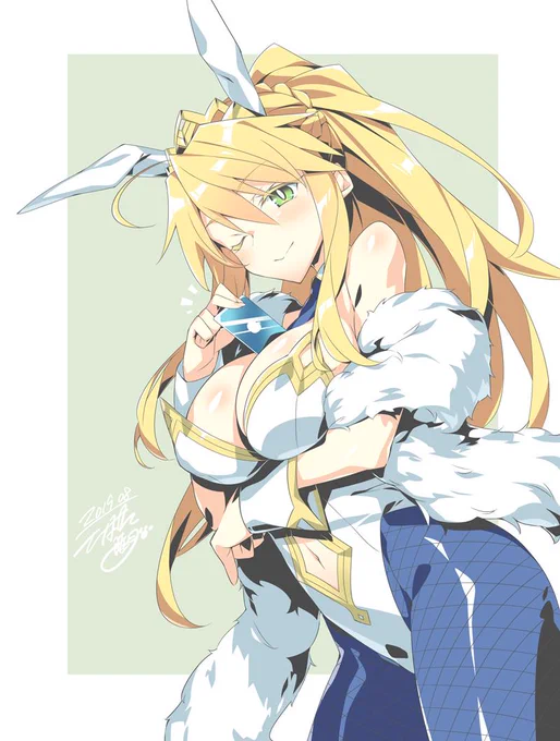バニーの日なのでブラダマンテと乳王!ブラダマンテの前面デザインは謎だったので自分解釈ですのでご容赦を!#バニーの日 