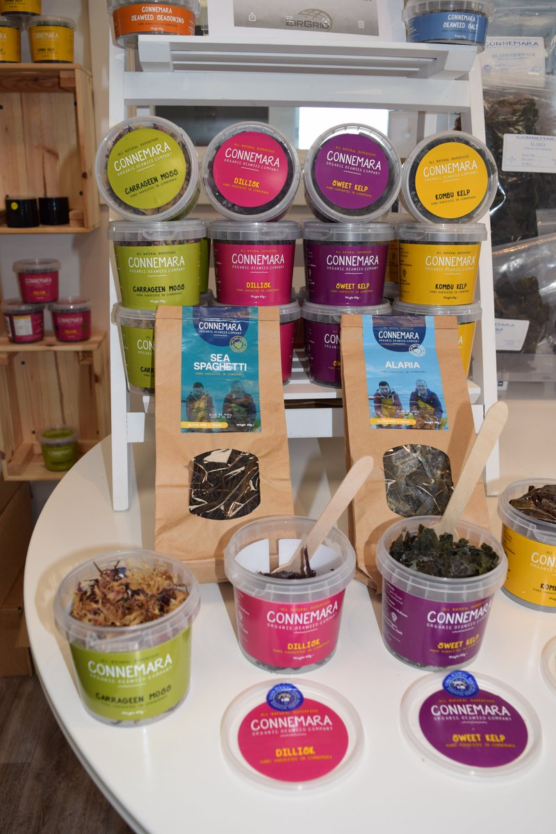 Cuid de na táirgí ar fail anseo san Ionad Feamainne #organicseaweedcompany #connemara #allnaturalsuperfood #seaweedcenter