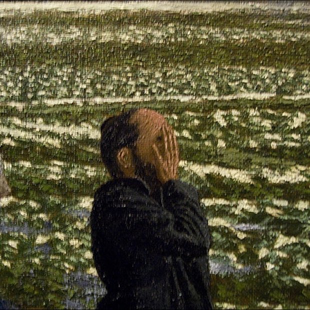 EmilyGuerry's tweet photo. In the wake of #didcotdemolition here is Roger Wagner's setting of the Crucifixion in the industrial landscape once seen from the Paddington-Oxford train in 'Menorah' (1993) @AshmoleanMuseum- he saw redemption amidst those 'belching' towers of 'blank inhumanity' #twitterstorians https://t.co/LoM2AN2MWZ