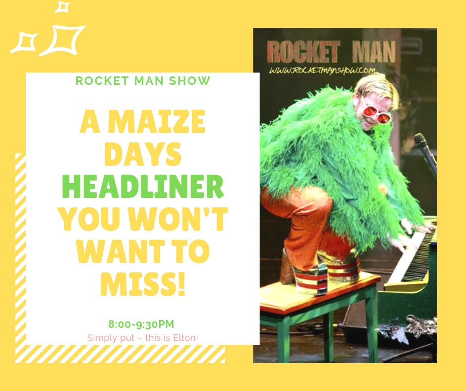 MaizeDays's tweet photo. It's going to be amazing! Mark your calendars for this fun event! https://t.co/BYqeJX2Cfy https://t.co/aL4M0Dut2t