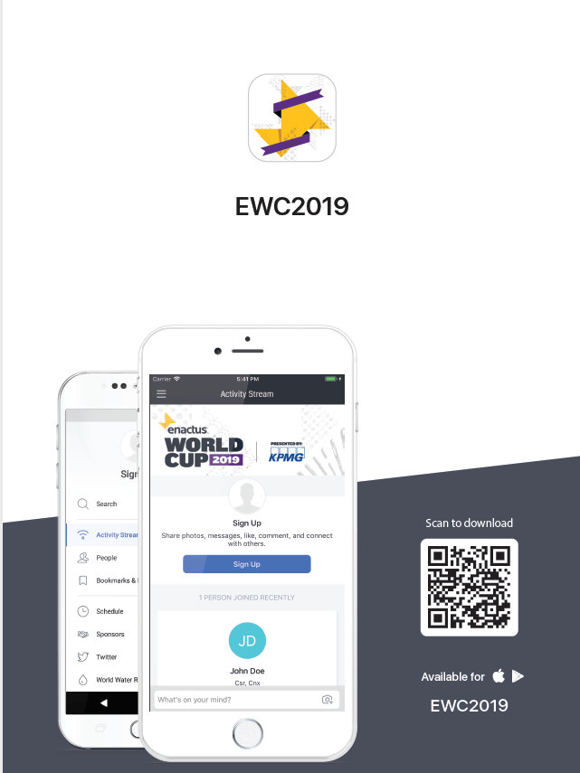 enactus's tweet photo. Download the official #EnactusWorldCup 2019 app today!
Find the app, EWC2019, on Apple App Store, Google Play or click here: https://t.co/dEdGKrNwTR 
#WeAllWin https://t.co/Rm1nd54Ms1