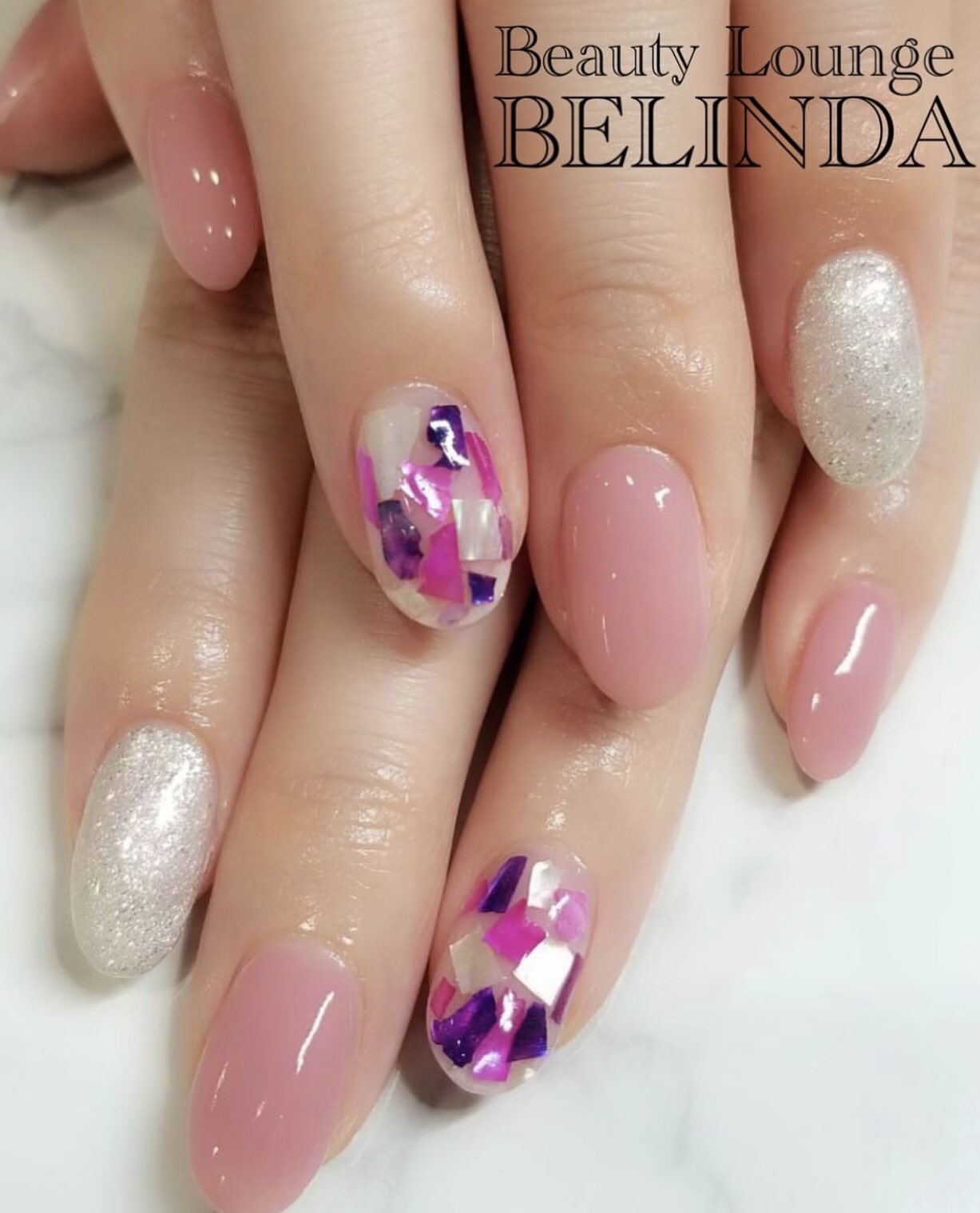 Beauty Lounge Belinda公式 Belinda越谷せんげん台店 シェルネイル 夏らしく涼しい感じに Beautyloungebelinda ビューティーラウンジベリンダ Belinda せんげん台 ベリンダせんげん台 越谷エステ 越谷マツエク 越谷ネイル 春日部エステ