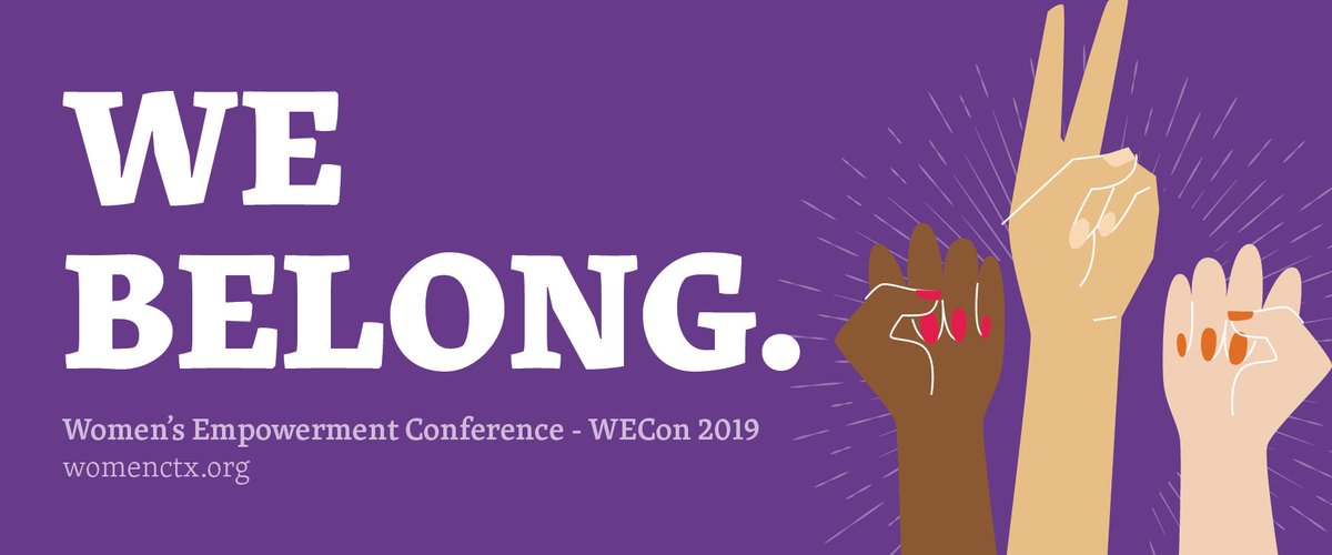The 6th Annual Women's Empowerment Conference program is live online! We'll be updating some more information but be sure to register and plan your schedule!
womenctx.org/wecon2019