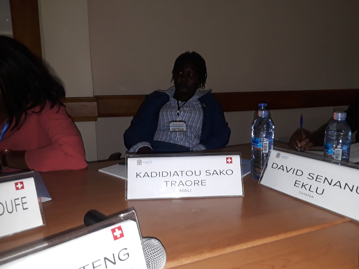 traore_sako's tweet photo. Nominated by African Union for Intelligence Support for Peace Operations Course 2019 at Koffi Annan International Peacekeeping and Training Center.
#YouthIsNotYoungToLead https://t.co/U3cMgI15wE