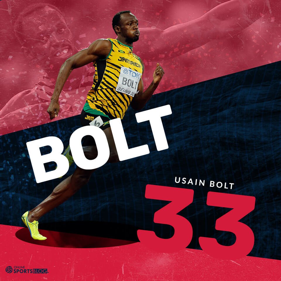  Happy 33rd Birthday to the fastest man in the world, Usain Bolt!  