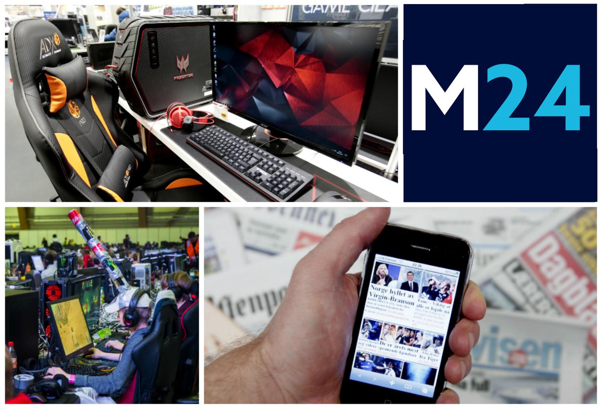 Medier24 presenterer: Fagdag - Medier og gaming 2019. (ANNONSE) facebook.com/events/4578198…