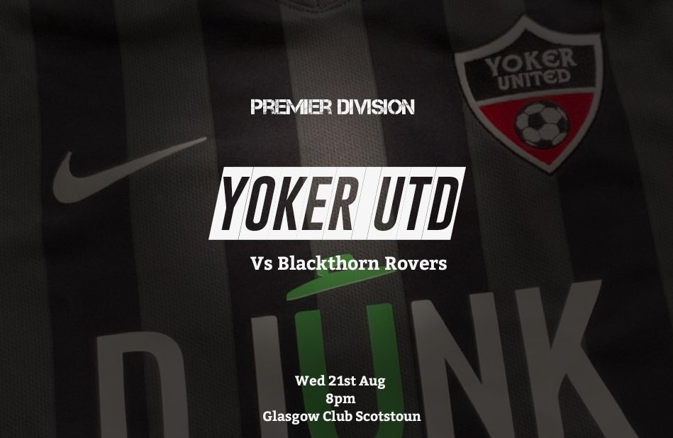Tonights Game VS <a href="/BlackthornRove1/">Blackthorn Rovers</a> 

#MTYU🔴⚫️

<a href="/Scottish_AFF/">AmateurFixturesResultsSCO</a>