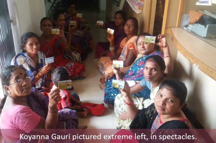 Learning Links Foundation (@llf_in) on Twitter photo Koyanna Gauri from #AndhraPradesh, inspired by our <a href="/JaaduGinniKa/">Jaadu Ginni Ka</a> training, uses the knowledge gained to empower other self-help group (#SHG) women in her community. She enables them to utilise their #JanDhan accounts, fill up #banking forms & carry out ATM-based transactions. Koyanna Gauri from #AndhraPradesh, inspired by our <a href="/JaaduGinniKa/">Jaadu Ginni Ka</a> training, uses the knowledge gained to empower other self-help group (#SHG) women in her community. She enables them to utilise their #JanDhan accounts, fill up #banking forms & carry out ATM-based transactions.