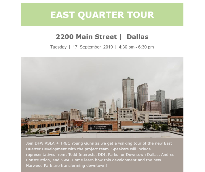 DFWASLA's tweet photo. DFW ASLA | August Newsletter - https://t.co/NDat3NeP6q
#DFWASLA #TEXASASLA @TEXASASLA #ASLA https://t.co/RIEsfN1UqG