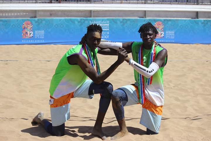 Idavibes (@aidavibes) on Twitter photo Gambia defeated Rwanda to qualify for final in the African Games Beach Volleyball
#Rabat2019 <a href="/MOYSTheGambia/">Ministry of Youth and Sports The Gambia</a> <a href="/modoubah/">Momodou Bah</a> Gambia defeated Rwanda to qualify for final in the African Games Beach Volleyball
#Rabat2019 <a href="/MOYSTheGambia/">Ministry of Youth and Sports The Gambia</a> <a href="/modoubah/">Momodou Bah</a>
