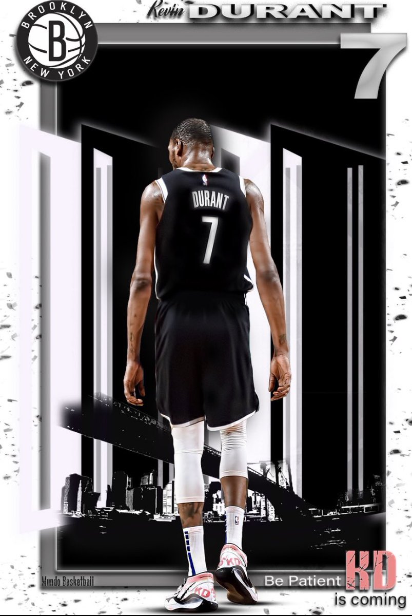 Mund0Basketball's tweet photo. Be patient @BrooklynNets fans he will be back with vengeance @KDTrey5 🎟#nets #Brooklyn #kd #nba #nike https://t.co/DZHkkJfAsl