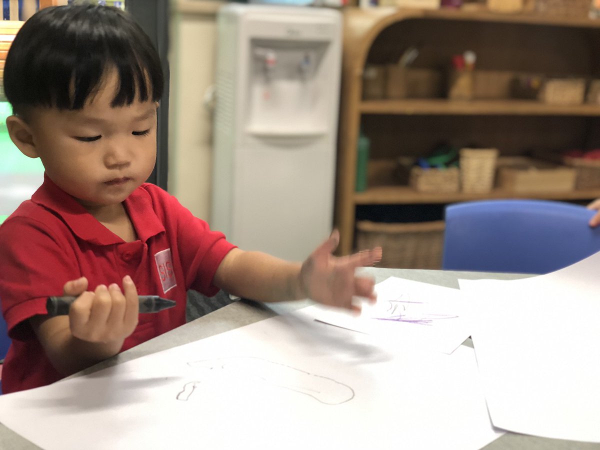annlopez1981's tweet photo. #sisNurseryrocks is beginning to settle, navigate the classroom and choose learning materials to explore. These two young learners independently set up a writing table. #futurecommunicators #agency #SISrocks https://t.co/GM846d9dQY