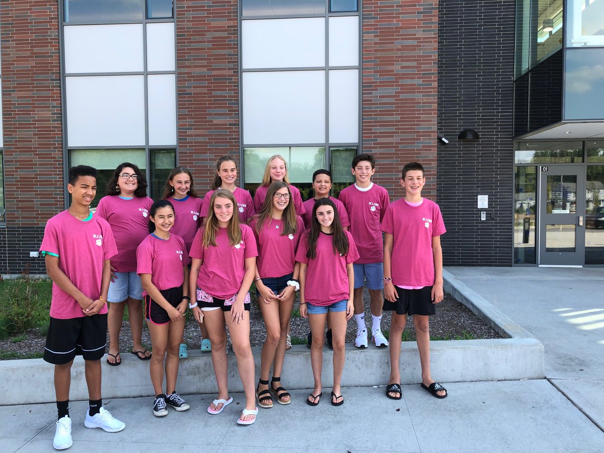 WJJMS's tweet photo. These students are our Puma Ambassadors. They came in on Monday, August 19th to plan for the start of the year! https://t.co/2vvCMf7ec5