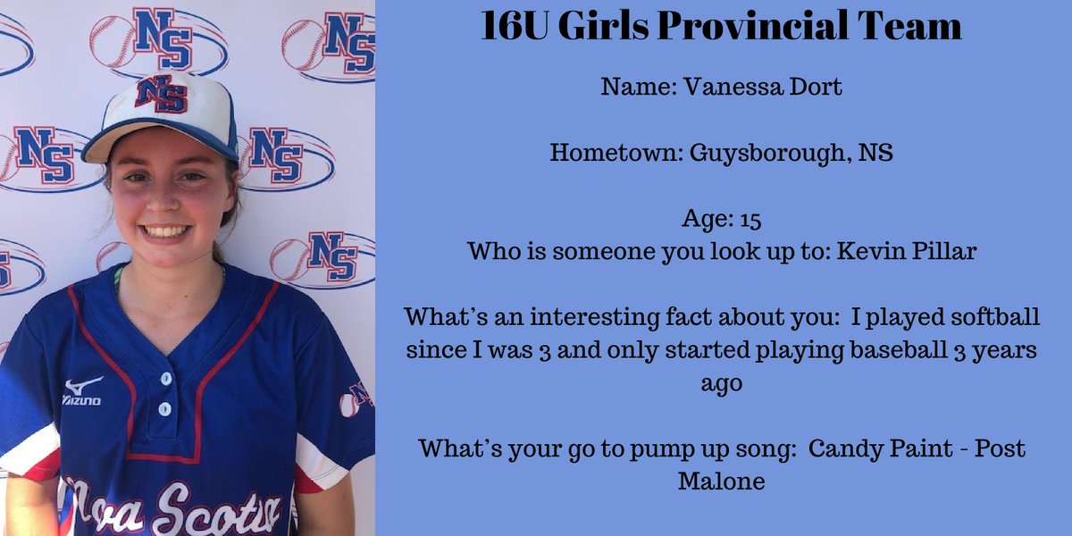 baseball_ns's tweet photo. It's #featureday 😃
We are pleased to introduce Vanessa and Lead from our 16U Girls team ☺️ https://t.co/UnjYkvHU1c