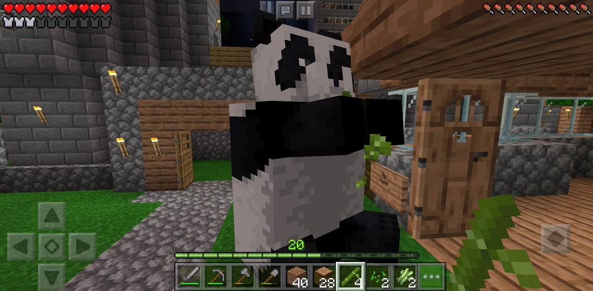 therelaxcode's tweet image. mr. panda's eatings #Minecraft #MinecraftPanda