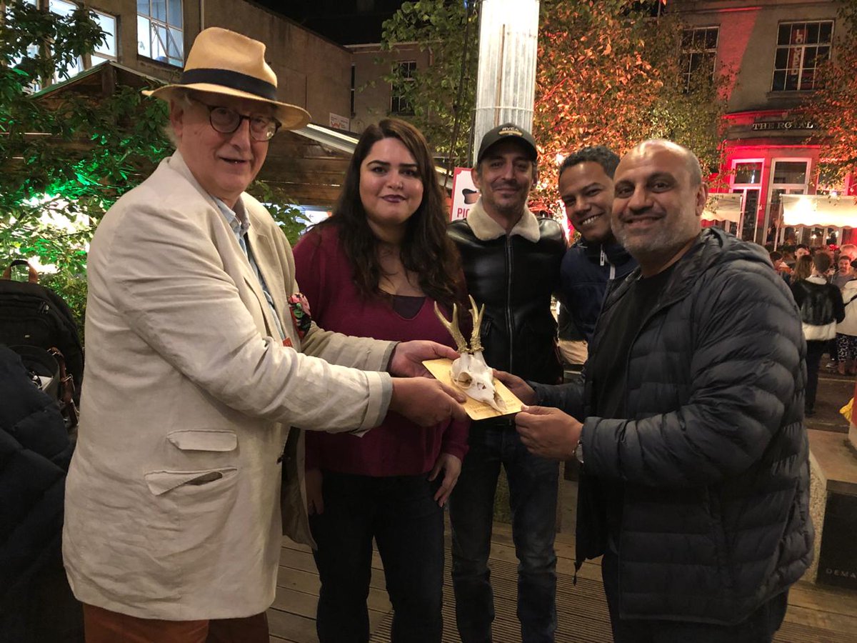 TempleTheatreCo's tweet photo. Last night we received the Lustrum Award by Robert McDowell; owner of @Summerhallery for Before the Revolution during @edfringe 
Congrats to the amazing Cast &amp; Crew! 
If you haven't seen it yet, it will be showing till 25.8 at 9.50PM at Summerhall.

#MakeYourFringe #SHFest19 https://t.co/Oy8njJt5Hg