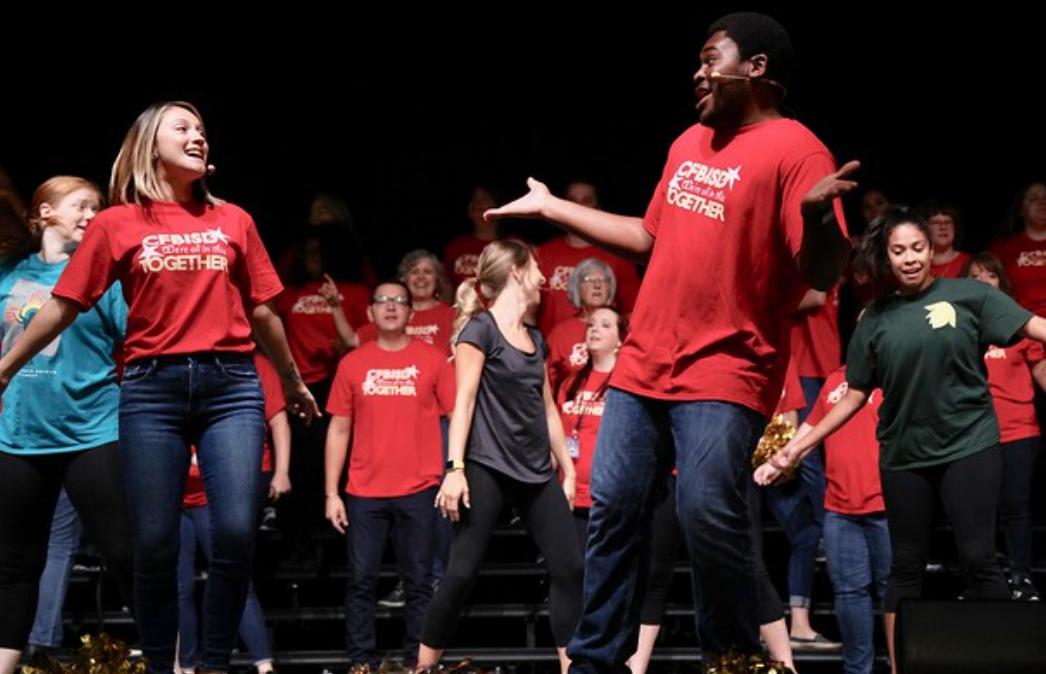 CFBISD's tweet image. CFBISD Teachers and Admin Wow at our Opening of Schools Ceremony #cfbisd #cfbfirstday
