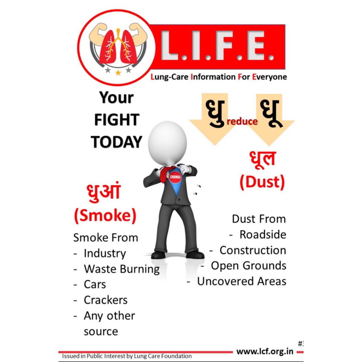 icareforlungs's tweet photo. Looking for things you can do to reduce Air Pollution? Just look out for Dust and Smoke and reduce it. #MySolutionToPollution #MyRightToBreathe #EveryBreathMatters #lcareForLungs #LungCareInformation https://t.co/OEDtctDJHH