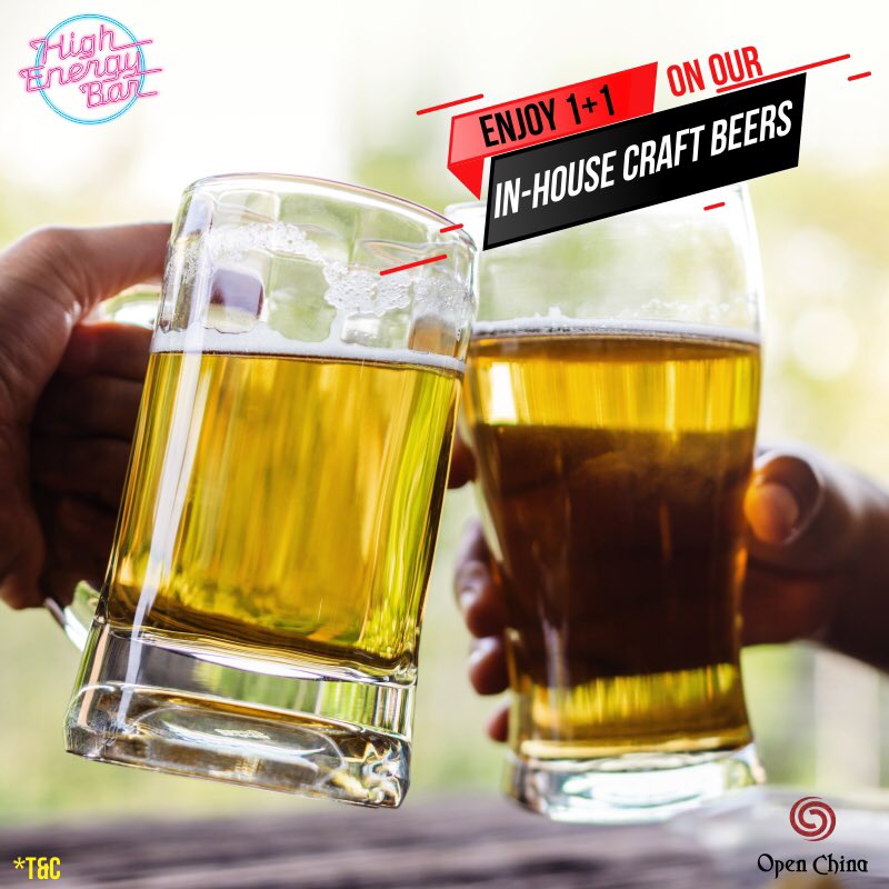 Beer tastes better when it’s 1+1. You can come and try it out if you don’t believe us!
.
.
#highenergybar #openchina #drinks #nightlife #alcohol #beer #bar #cocktails #party #drink #whiskey #vodka #gin #cocktail #whisky #drinking #wine #liquor #rum #fun #booze #drunk #mixology