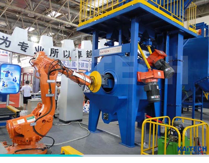 SDKaitaiGroup's tweet photo. QJ Series Robot hand Shot Blasting machine is used for cleaning engine cylinder,cylinder cover,heavy crankshaft,transmission housing
#Robotic #shotblastingmachine #Blastingmachine #MetalAbrasives #gritblasting #Abrasiveblasting #Blastingequipment #Blastcleaning #casting https://t.co/LimrmFxZmk