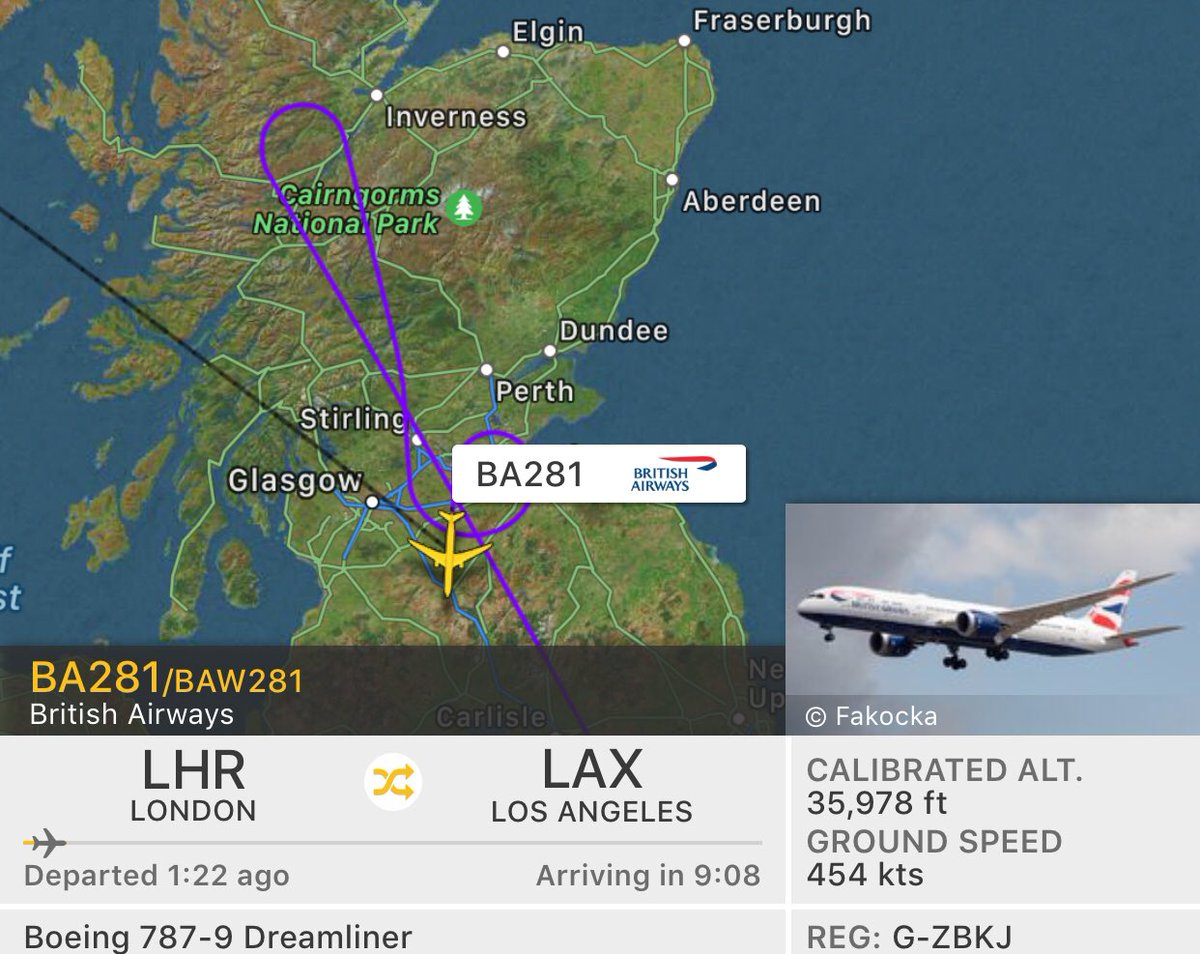 NikPhillips666's tweet photo. British Airways #BA281 to LAX is diverting to Manchester https://t.co/OiPRFOLHbM