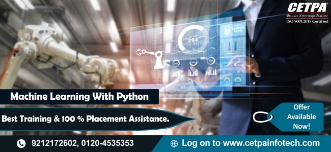 cetpainfopvt's tweet image. Machine Learning with Python
For more to know: cetpainfotech.com/technology/mac…
#pythontrainingindelhi #pythontraininginnoida #machinelearningtrainingindelhi
#machinelearningtraininginnoida