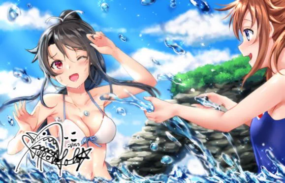 水遊び。。。涼しい。。。いい。。。 